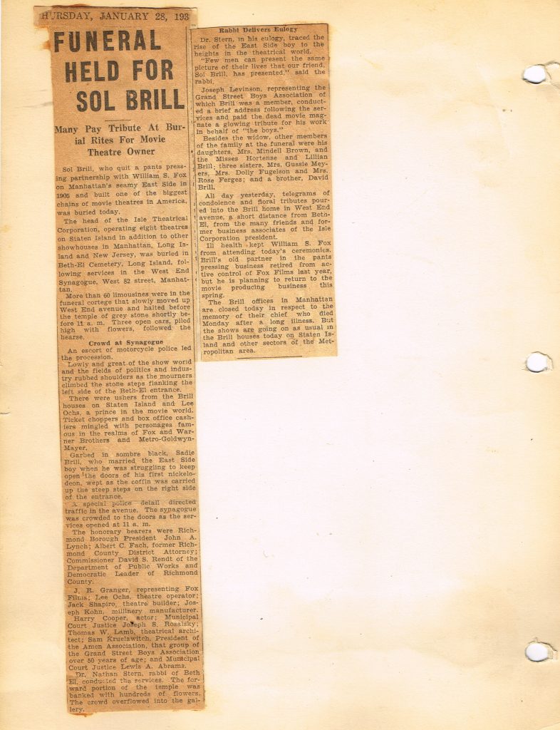 obit sol brill SI paper 3 18012016